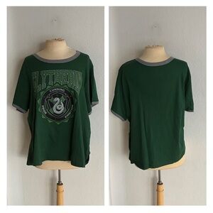Old Navy Harry Potter Slytherin ringer tee
